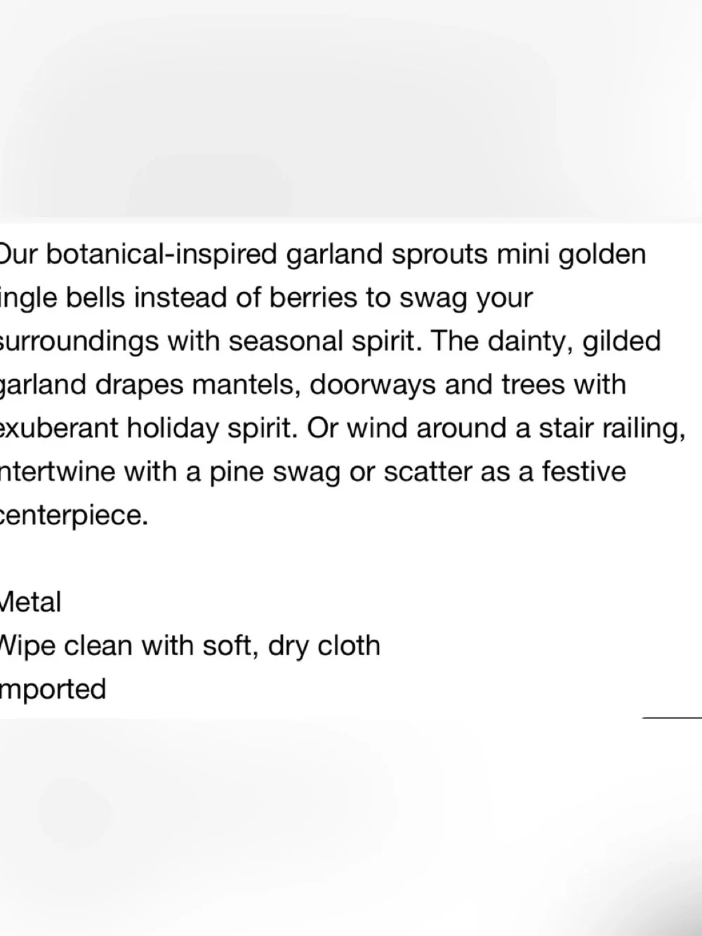 Crate&Barrel shiny metallic
